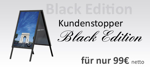 Aufsteller A1 Black Edition